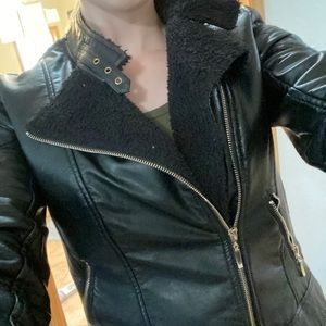 Forever 21 Faux leather Moto jacket medium